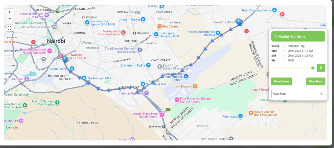 TrackAlways Asset Tracking Dashboard