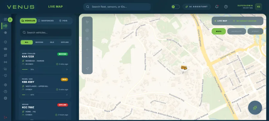 Live Real-time Maps